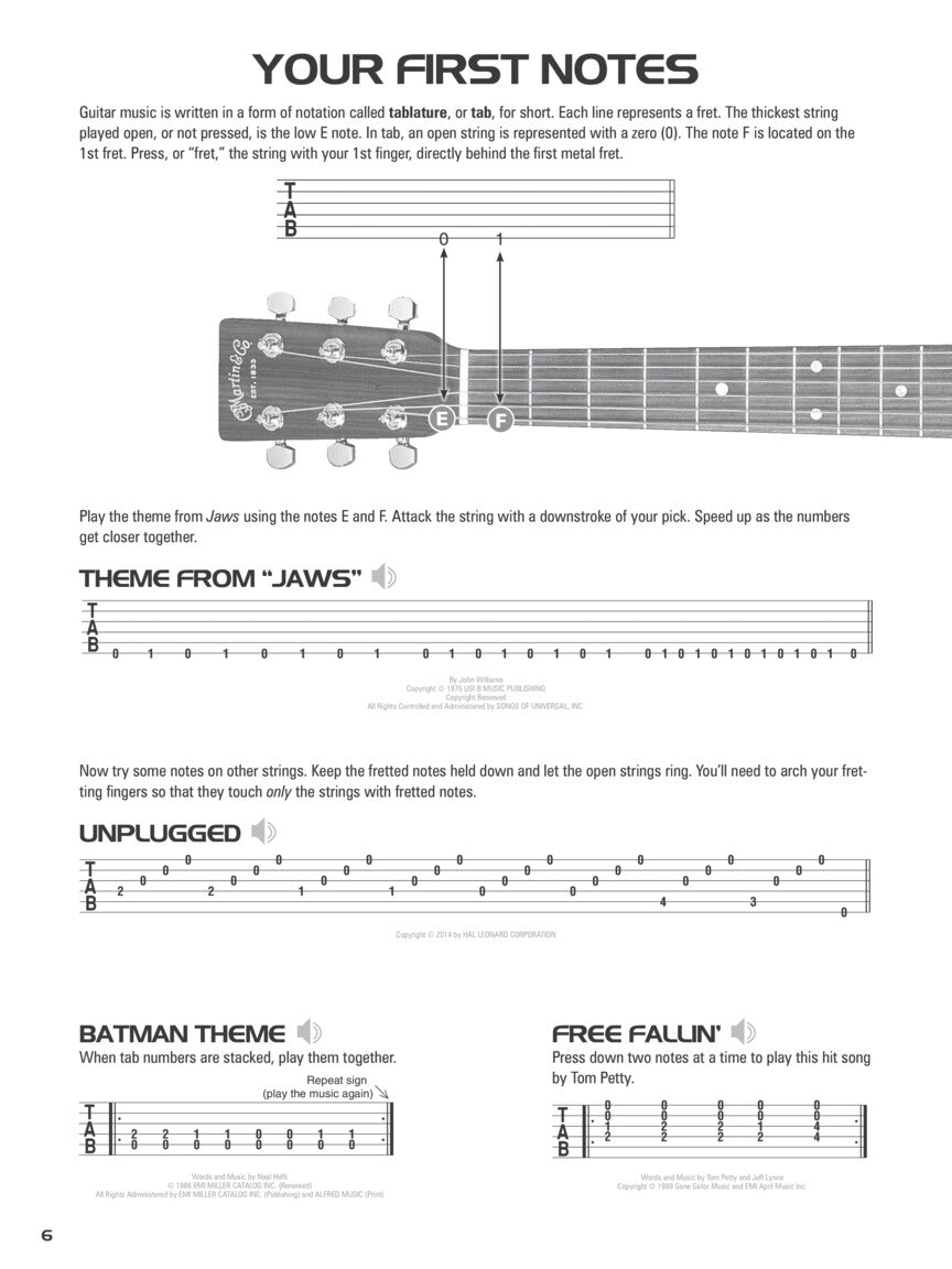 Hal Leonard Acoustic Guitar Tab Method - Book 1 & 2 Combo Edition (Books/Ola)