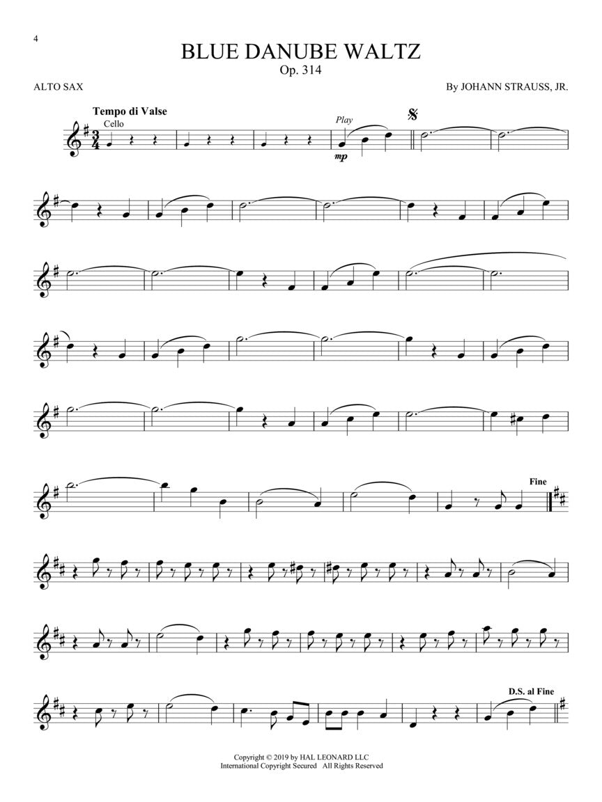 Great Classical Themes For Alto Saxophone Play Along Book/Ola Woodwind
