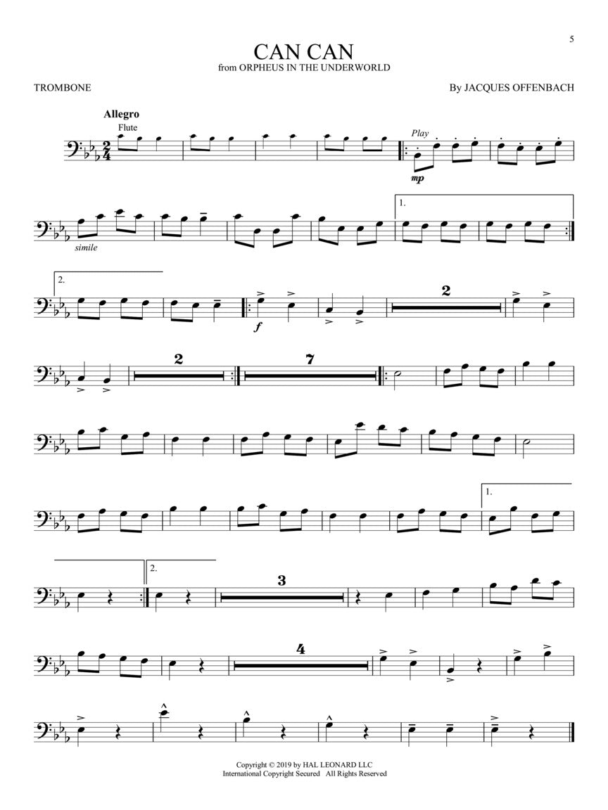 Great Classical Themes For Trombone Play Along Book/Ola Brass