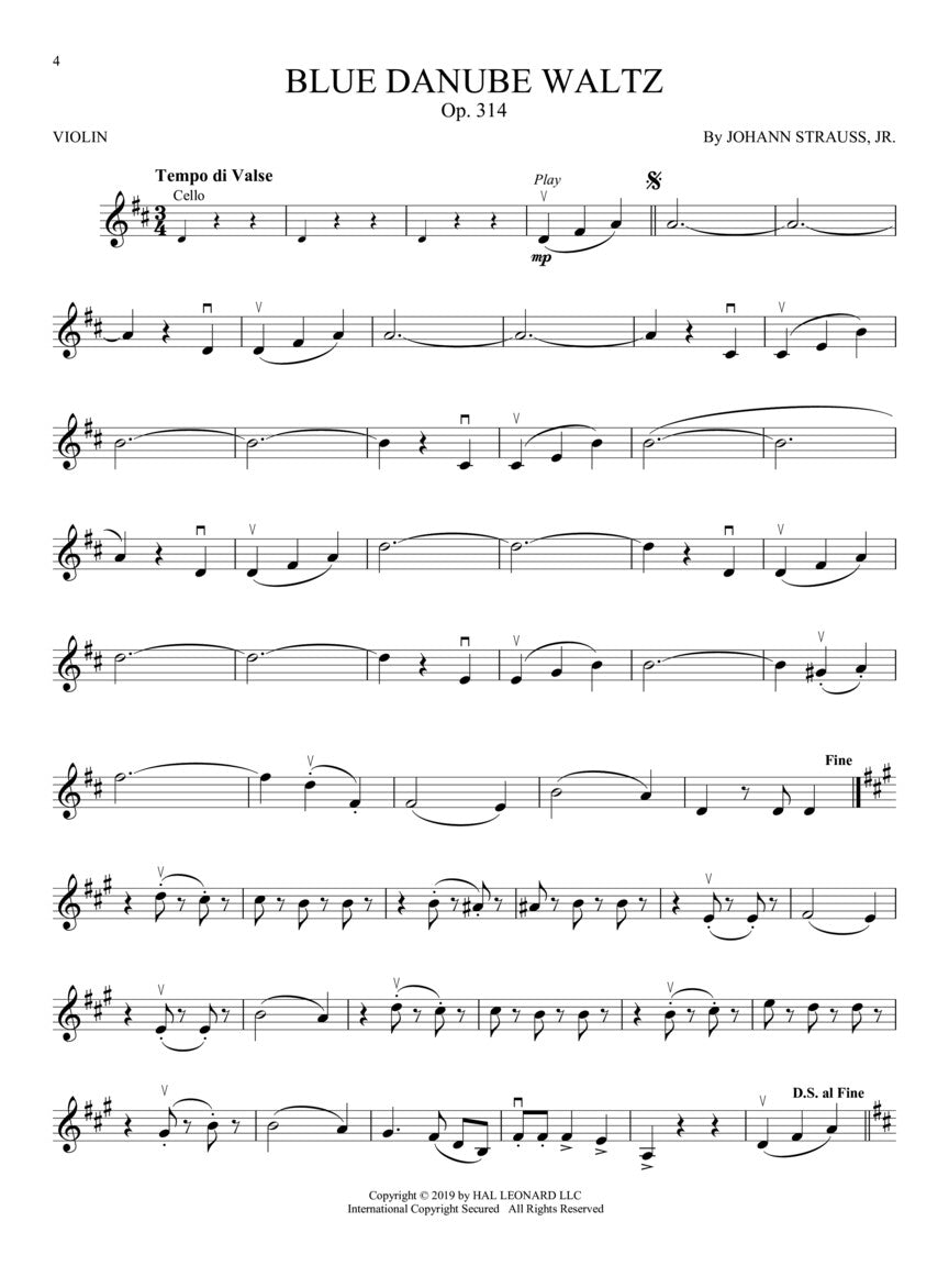 Great Classical Themes For Violin Play Along Book/Ola Strings