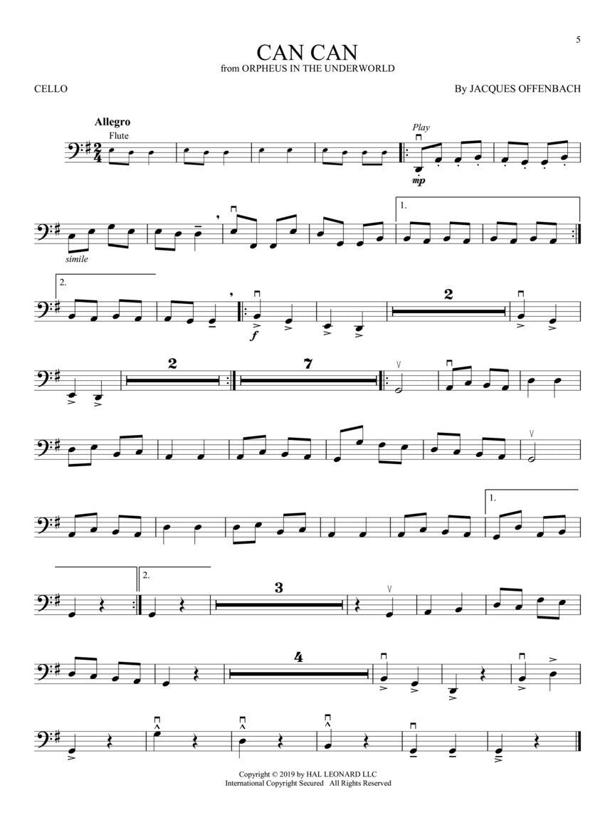 Great Classical Themes For Cello Play Along Book/Ola Strings