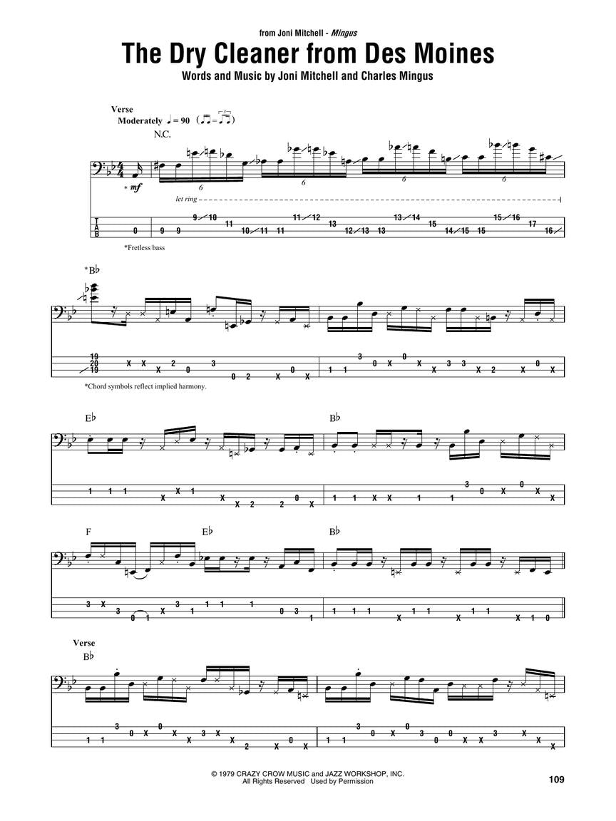 Jaco Pastorius Omnibook for Bass Clef Instruments (43 Songs)