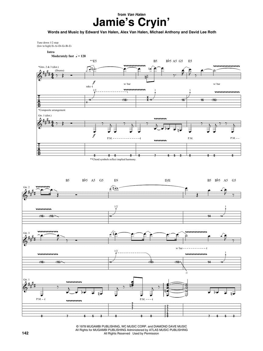 Van Halen - 30 Classics Guitar Tab Book (Updated Edition)
