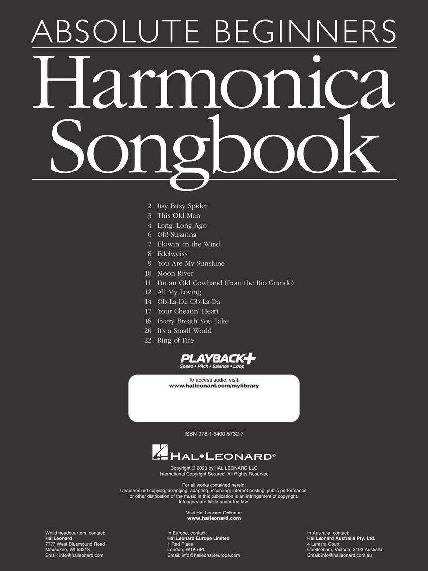 Absolute Beginners Harmonica Songbook