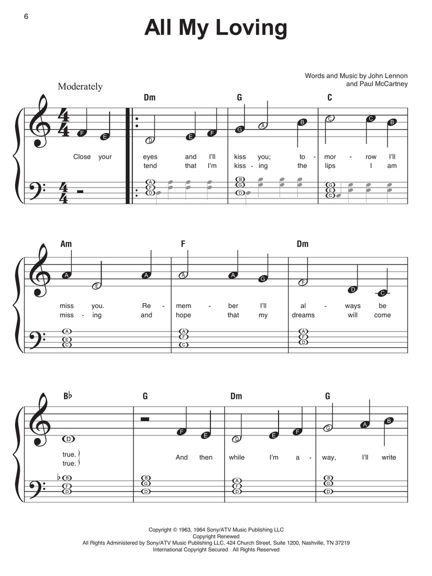 The Beatles - Instant Piano Songs Book/Ola