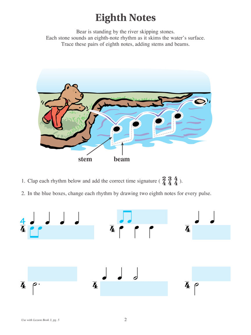 Hal Leonard Student Piano Library- Theory Workbook Level 3 Book (Revised Edition)