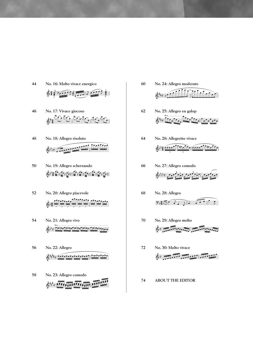Carl Czerny - Thirty New Studies in Technics, Op. 849 Piano Book (Book/Ola)