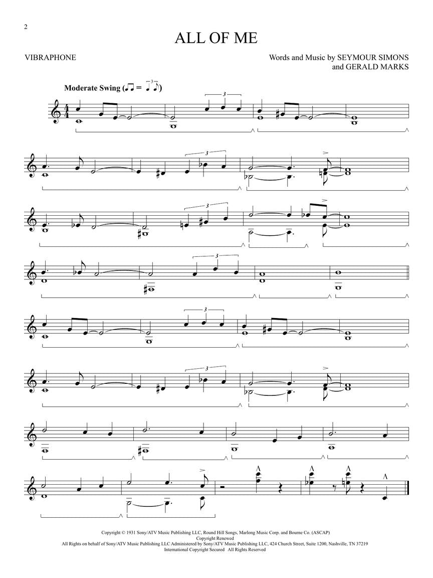 First 50 Songs You Should Play On Vibraphone Book