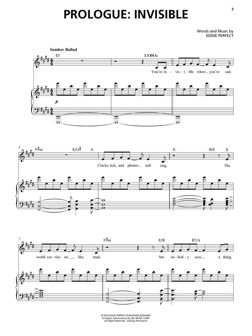 Beetlejuice The Musical - Piano/ Vocal Selections Songbook