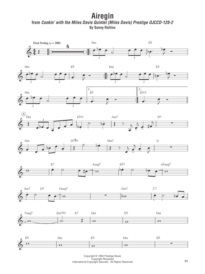 John Coltrane Omnibook - E Flat Instruments (50 Songs) Jazz