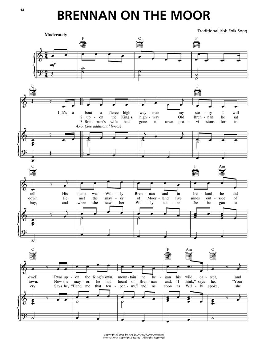 Irish Pub Songs PVG Songbook (40 Songs)