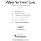 Valse Sentimentales Intermediate Piano Solos Book/Cd