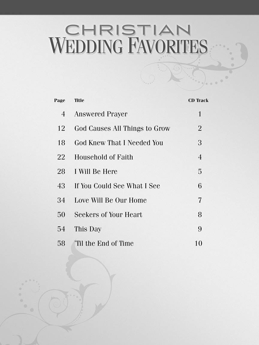 Christian Wedding Favorites - Piano, Vocal & Guitar Songbook/Cd