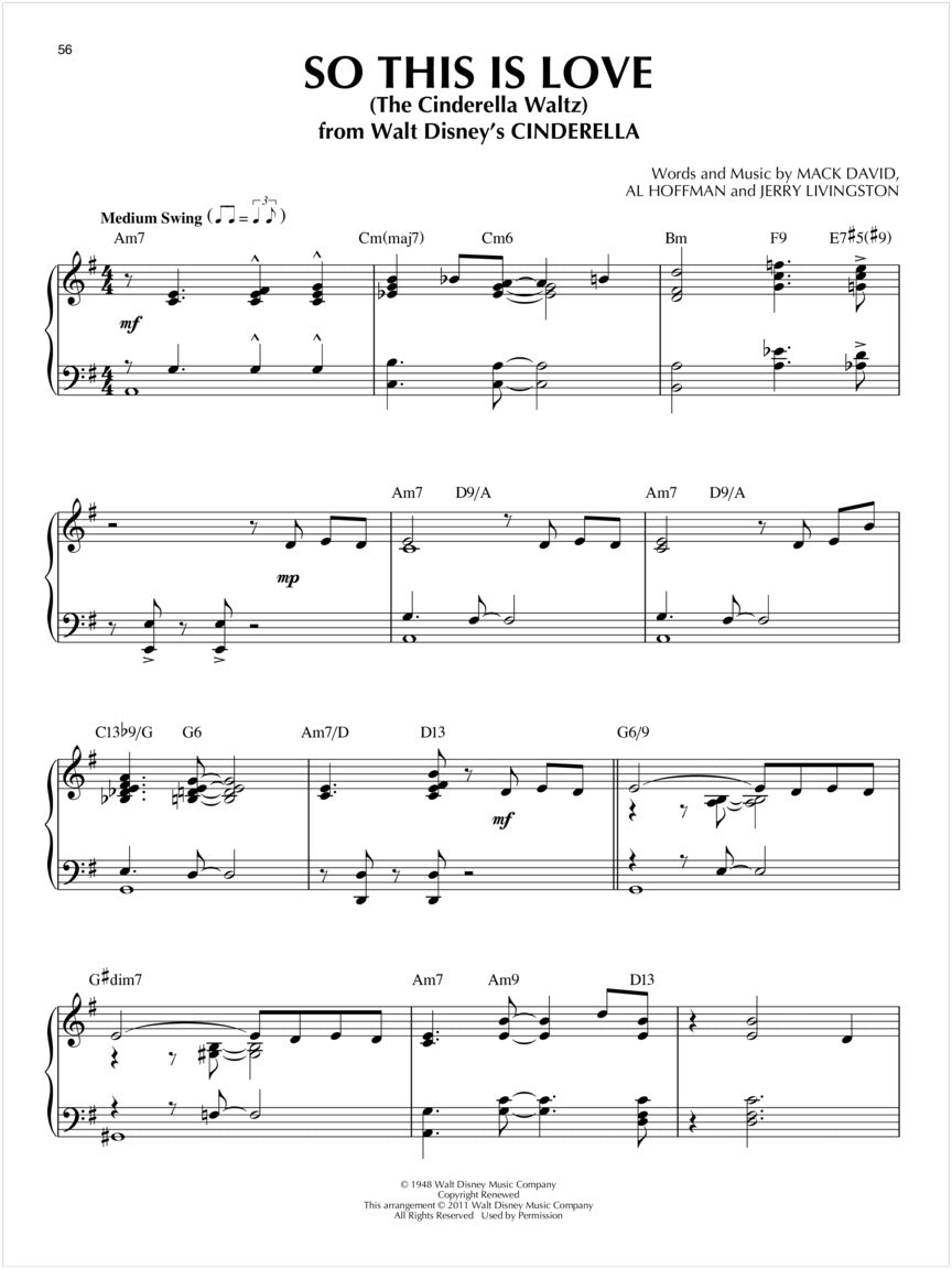 Disney - Jazz Piano Solos Series Volume 16 Book & Keyboard