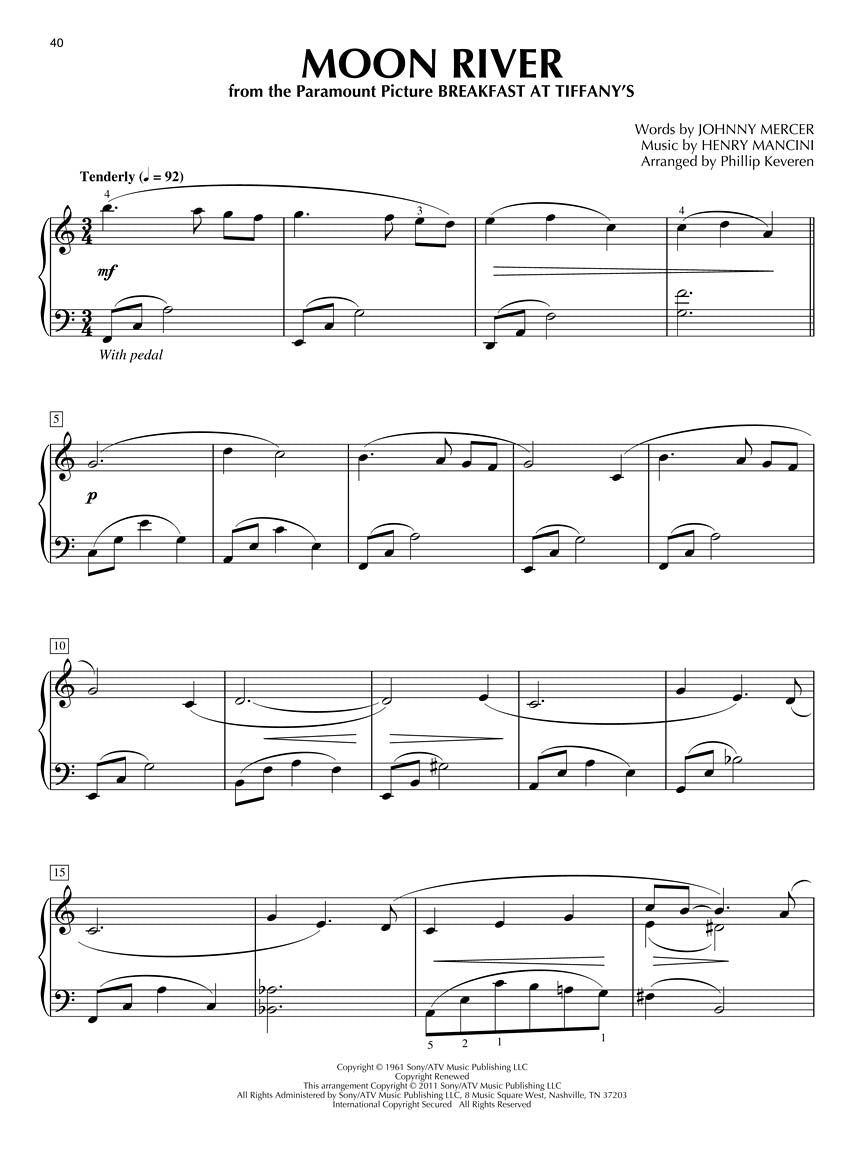 Mancini Magic Keveren Piano Solo Book