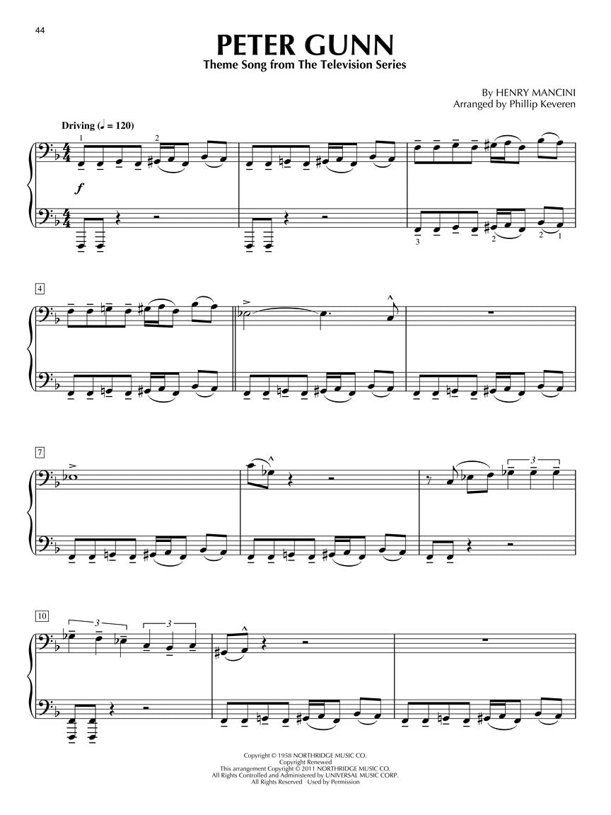 Mancini Magic Keveren Piano Solo Book