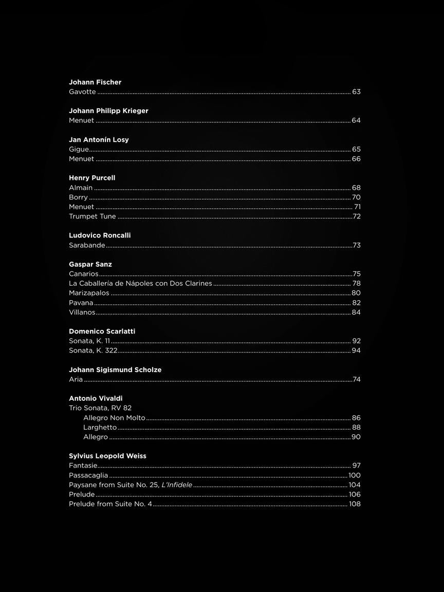 First 50 Baroque Pieces You Should Play On Guitar Book