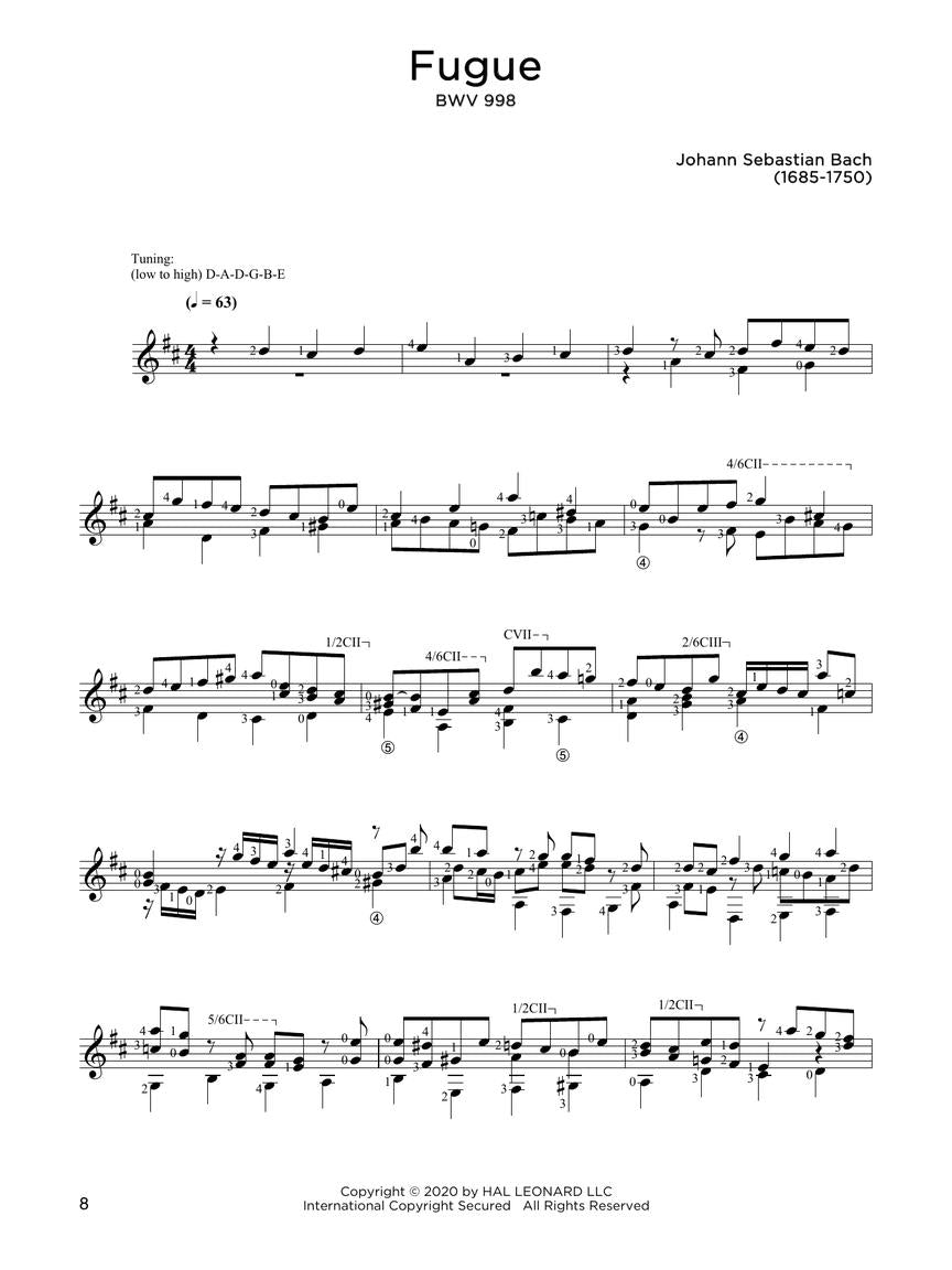 First 50 Baroque Pieces You Should Play On Guitar Book