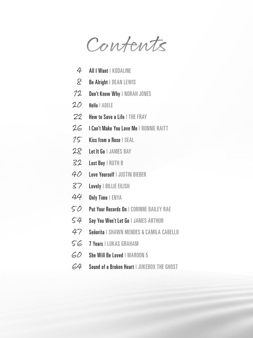 Chill Pop Piano Solos Book (32 Introspective Pop Songs)