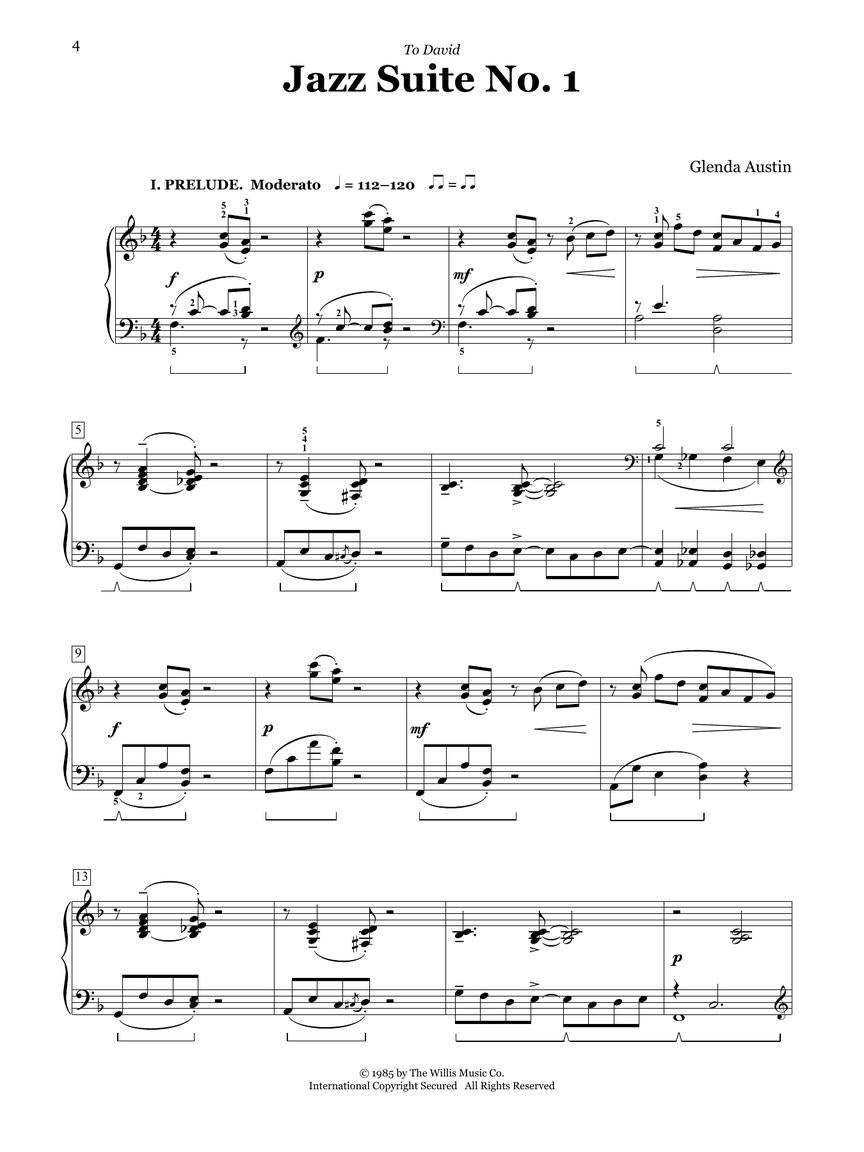3 Jazz Suites for Piano Book