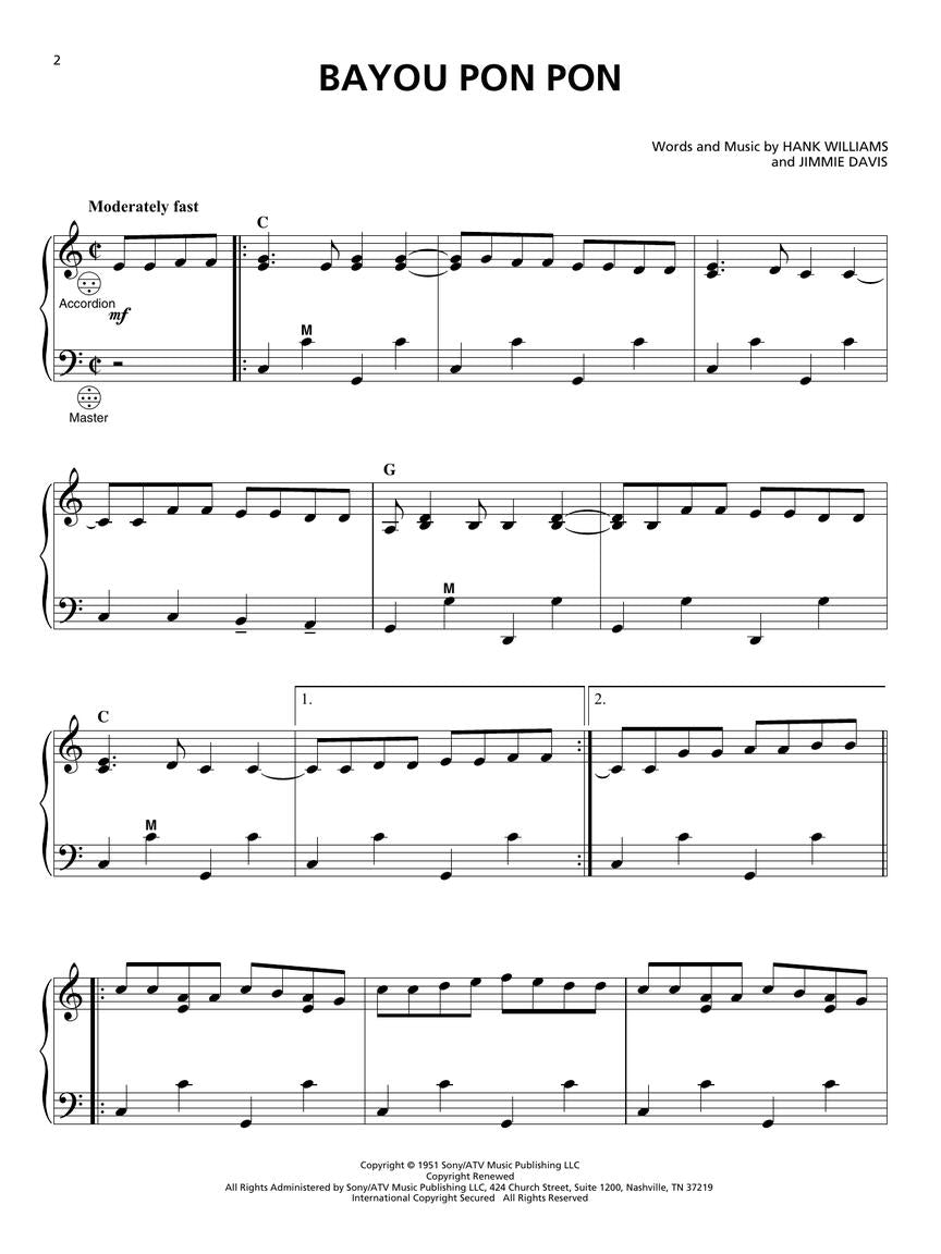 Cajun And Zydeco Classics For Accordion Book