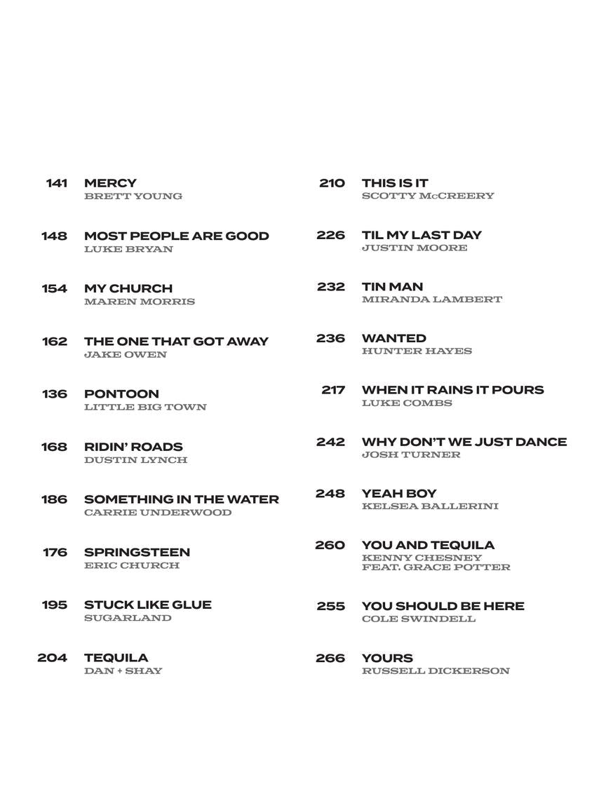 Country Sheet Music Piano/Vocal/Guitar Songbook (2010-2019)