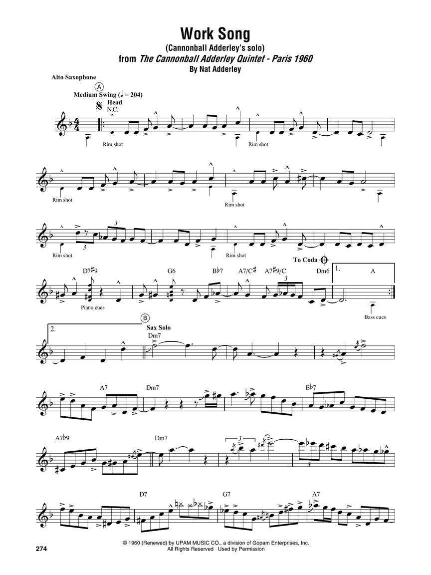 Saxophone Omnibook For Eb Instruments (53 Songs)
