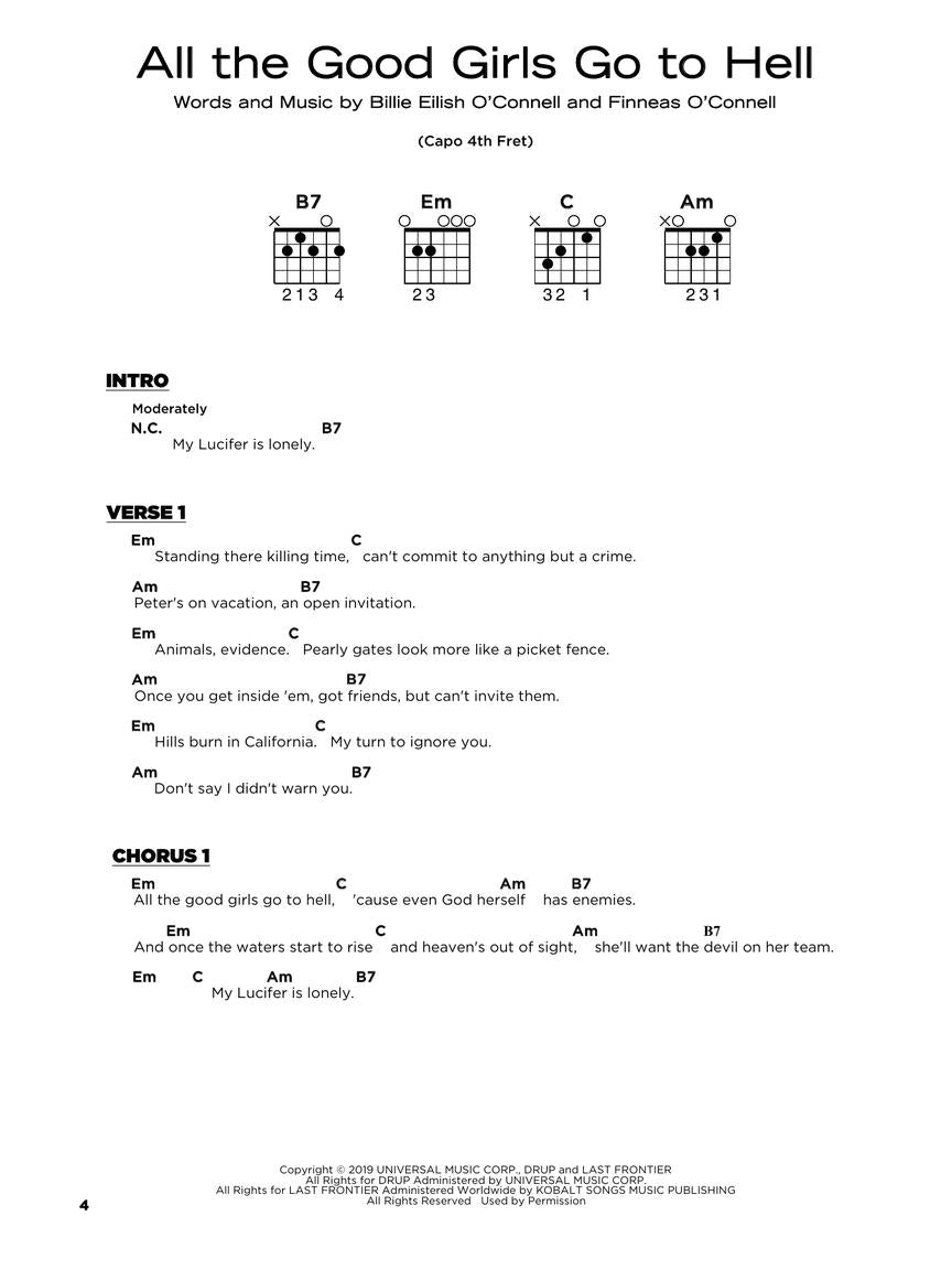 Really Easy Guitar Billie Eilish Book