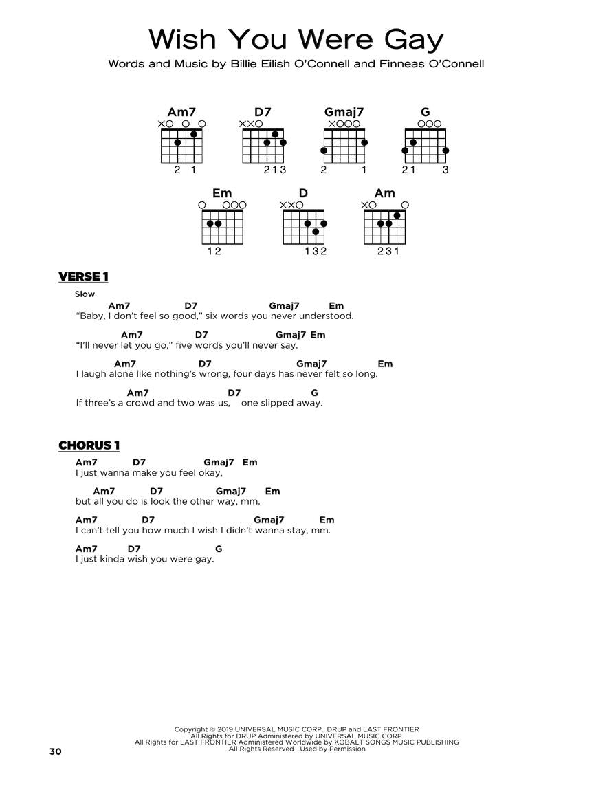 Really Easy Guitar Billie Eilish Book