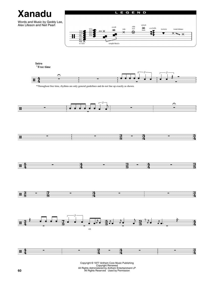 Rush - Drum Play-Along Volume 50 Book