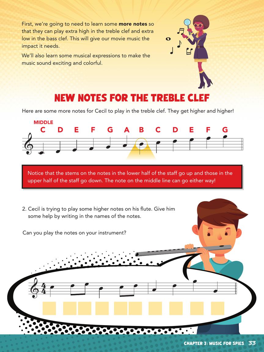 Music Theory for Kids Book - An Illustrated Guide for Heroic Beginners (Book/Olm)