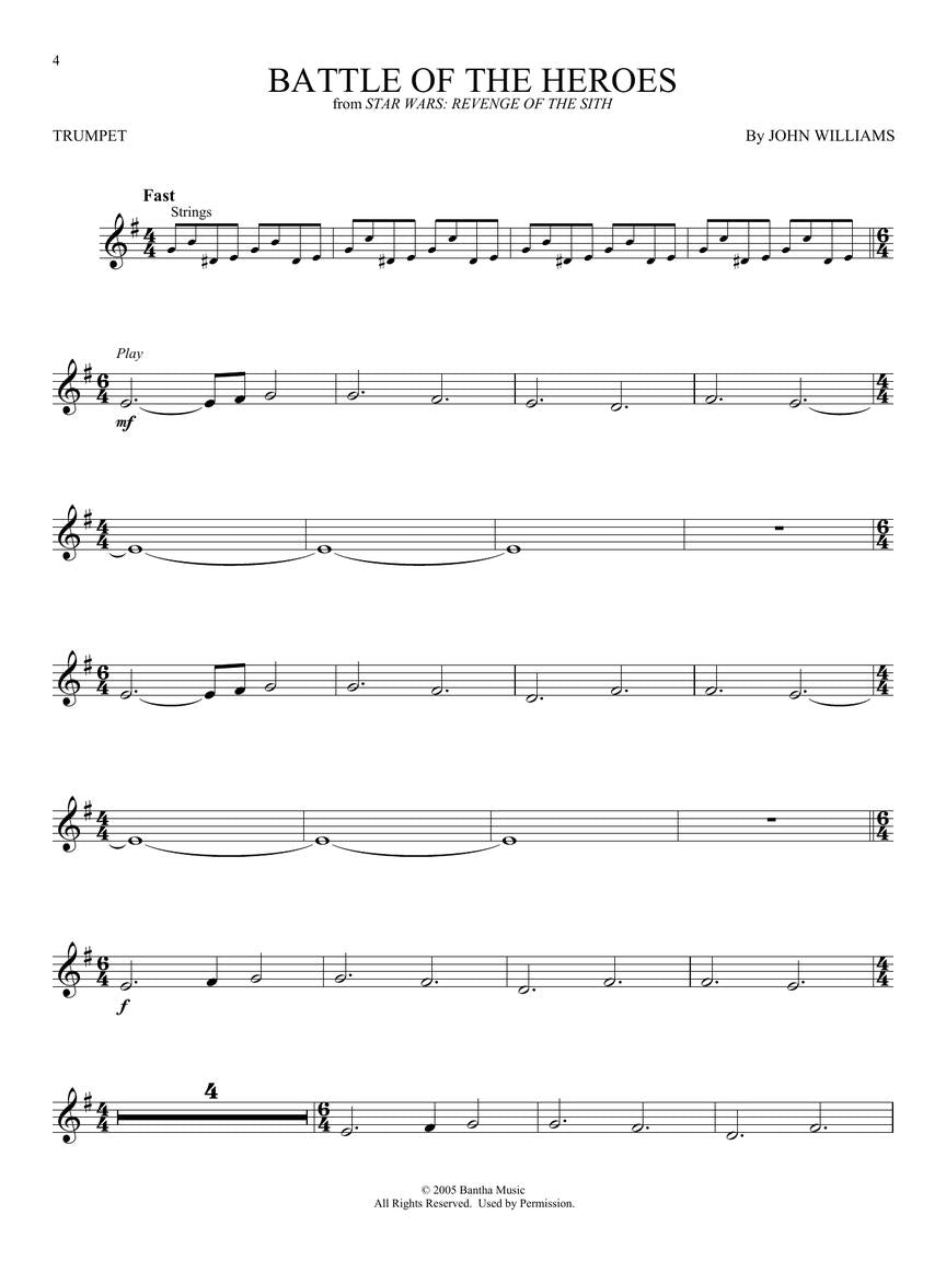 Star Wars Instrumental Play Along Trumpet Book/Ola