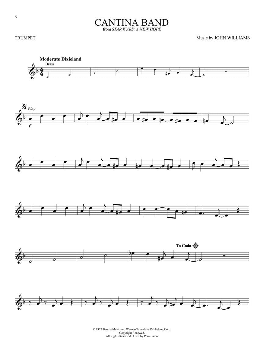Star Wars Instrumental Play Along Trumpet Book/Ola