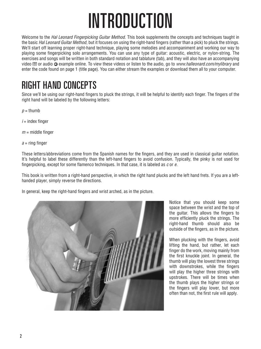 Hal Leonard Guitar Method -  Fingerpicking Guitar Book/Olm