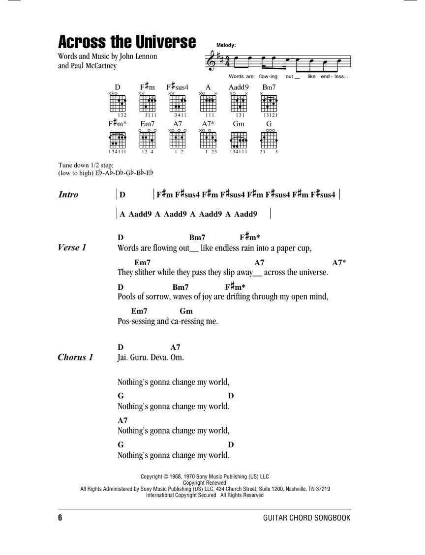 The Beatles Guitar Chord Fake Book (200 Songs)