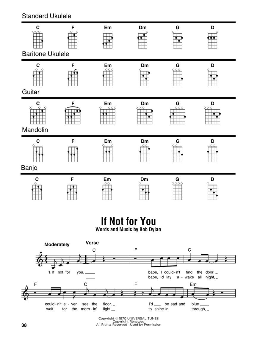 Bob Dylan - Strum Together Book for Folk Instruments Book