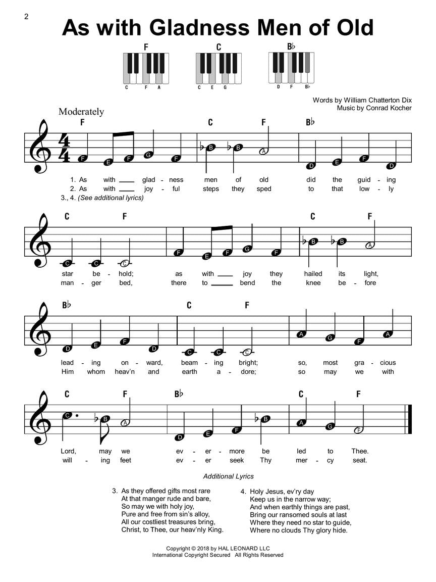 Christmas Songs With 3 Chords - Super Easy Piano Songbook