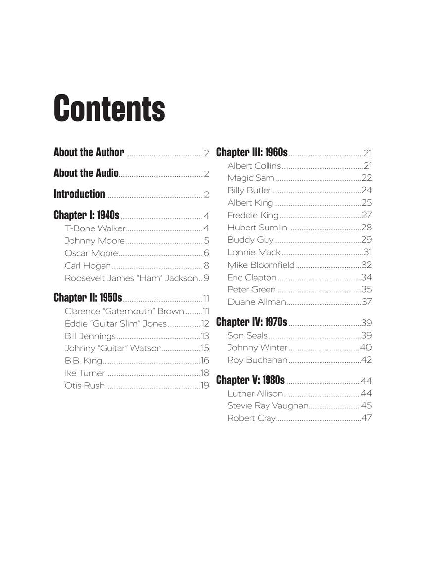 Twelve-Bar Blues Guitar Licks Book