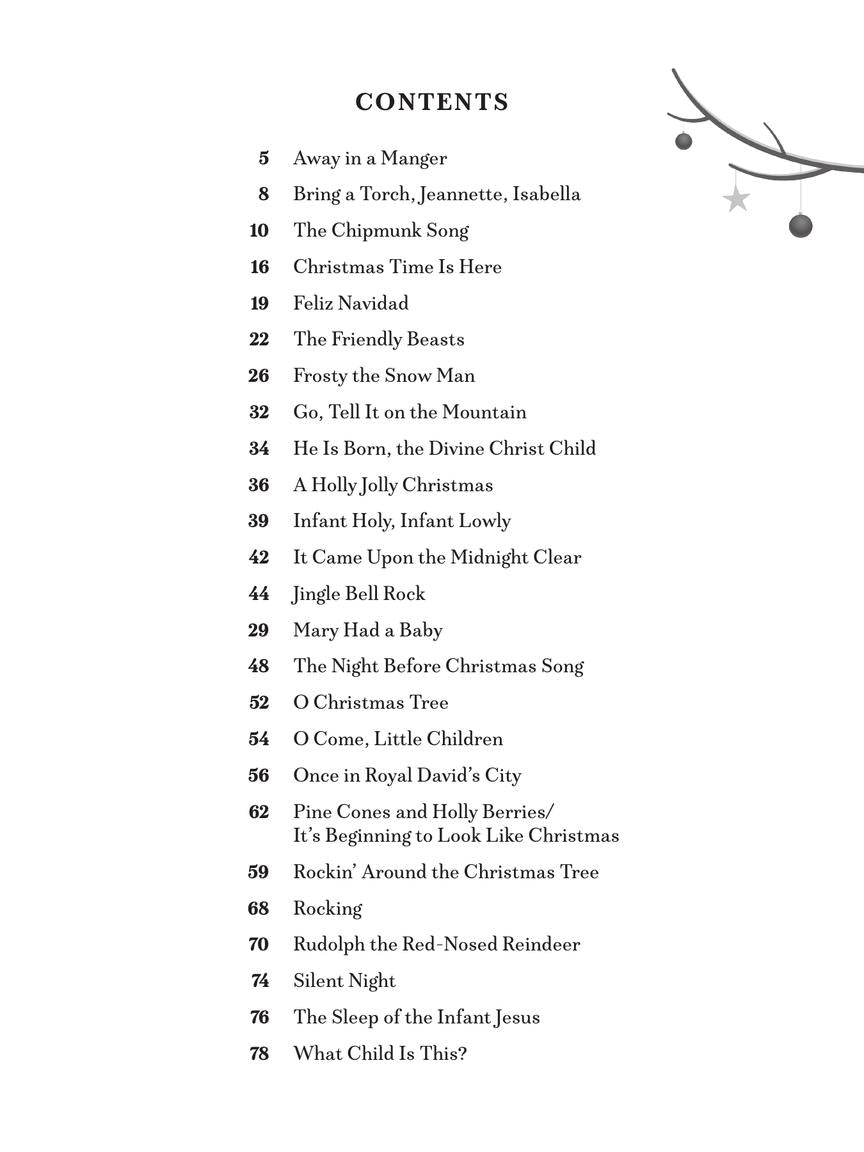 Children's Christmas Vocal Solos Book with Piano Accompaniment Tracks
