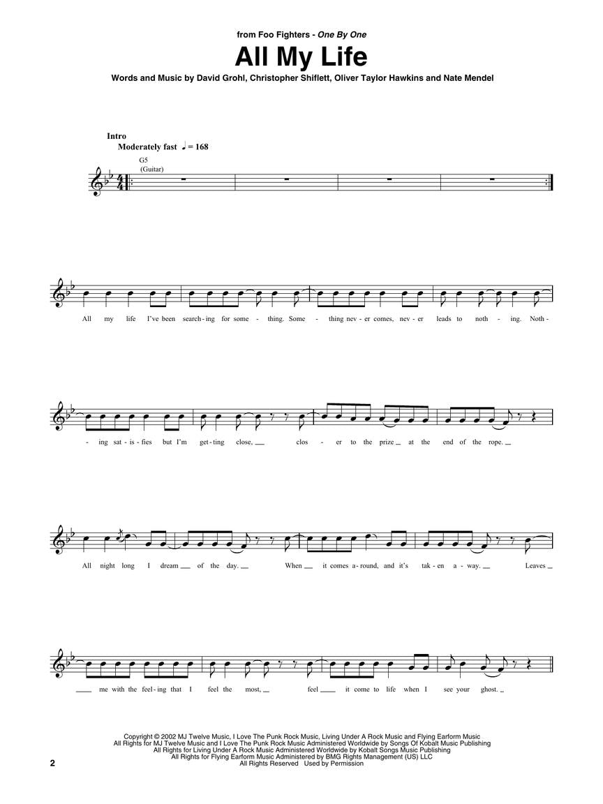 Foo Fighters - Bass Tab Collection Book