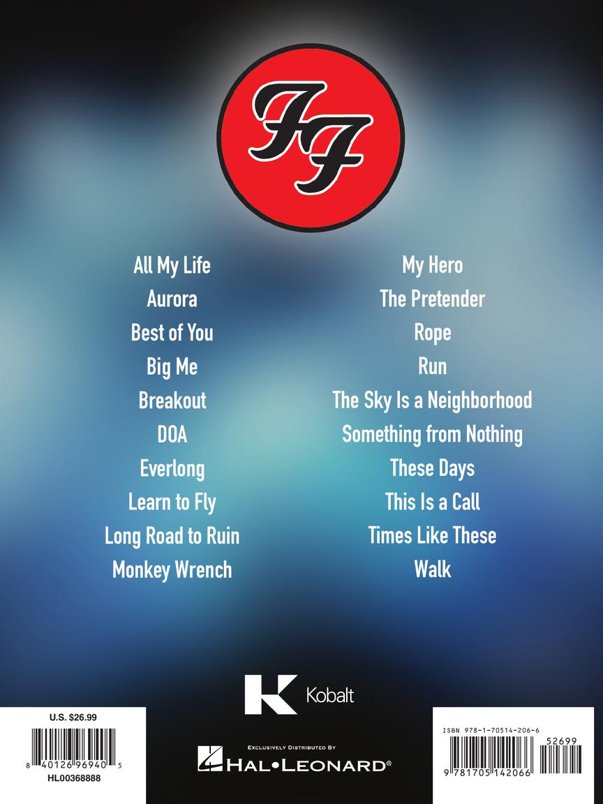 Foo Fighters - Bass Tab Collection Book
