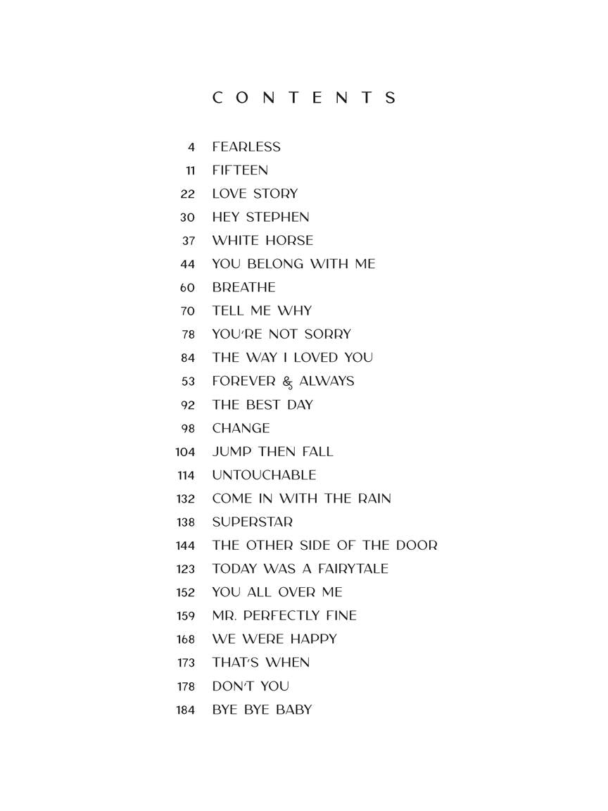 Taylor Swift - Fearless (Taylor's Version) Piano, Vocal & Guitar Songbook