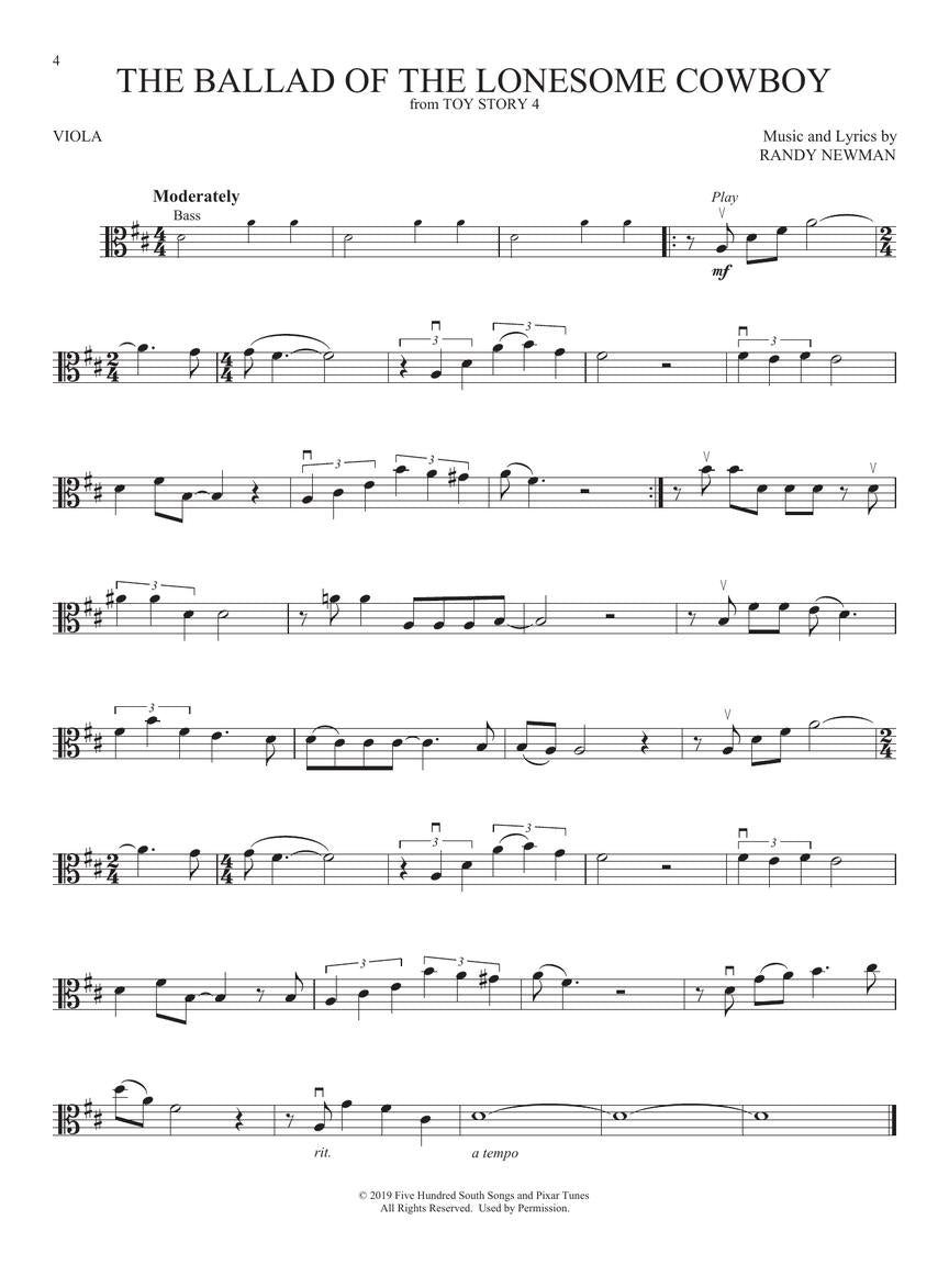 Favorite Disney Songs For Viola - Play Along Book/Ola