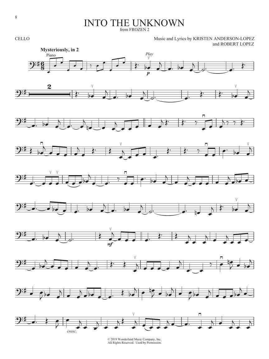 Favorite Disney Songs For Cello - Play Along Book/Ola