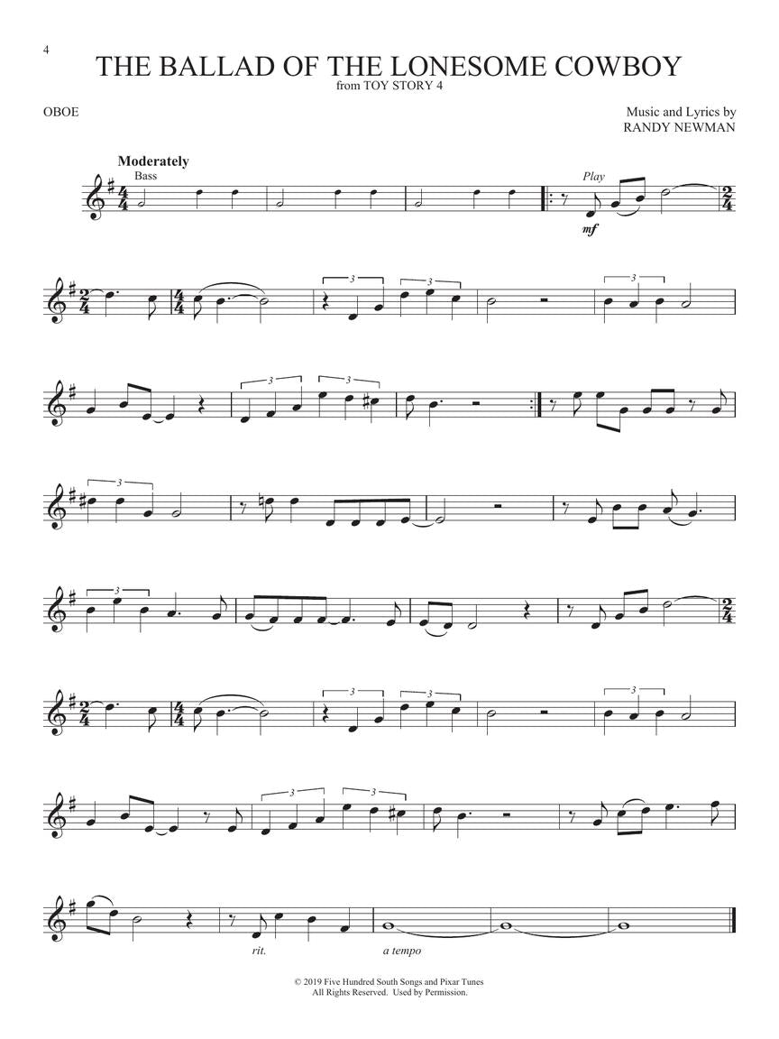 Favorite Disney Songs For Oboe - Play Along Book/Ola