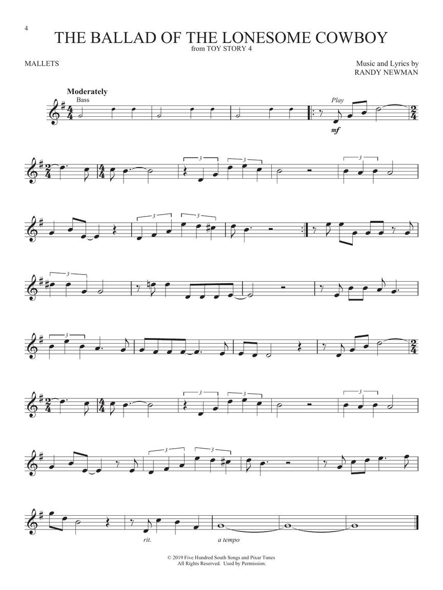 Favorite Disney Songs For Mallet Percussion - Play Along Book/Ola
