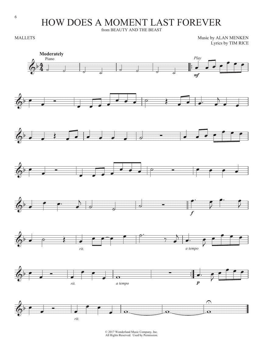 Favorite Disney Songs For Mallet Percussion - Play Along Book/Ola