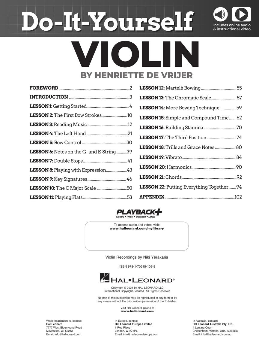Do It Yourself Violin Book/Olm