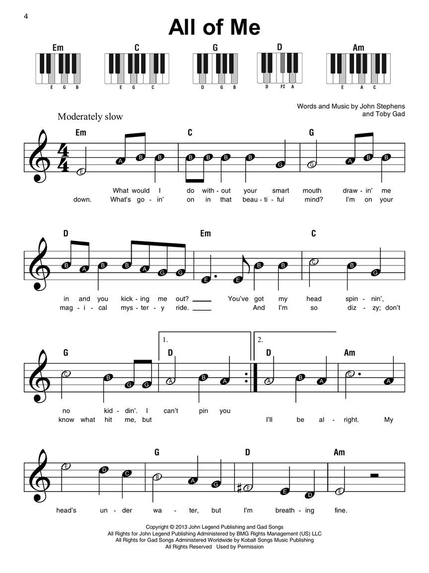 Beautiful Ballads - Super Easy Piano Songbook
