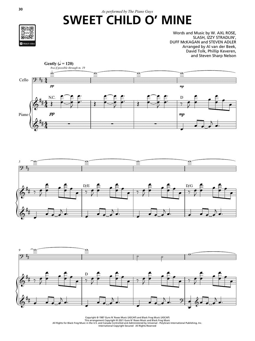 The Piano Guys - Chill For And Cello Book Songbooks